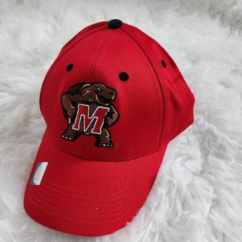 Collegiate Maryland Terrapins Top of the World Dynasty Hat - Red. New - Picture 3 of 5